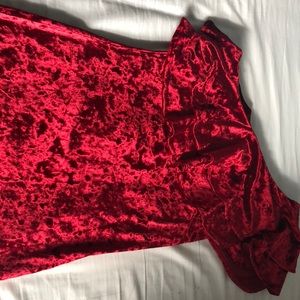 Velvet mini dress